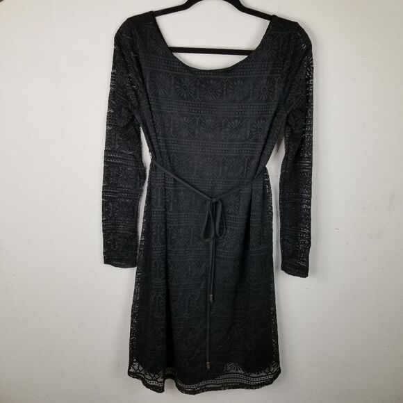 Liz Lange For Target ‎ Maternity Lined Black Lace Dress - Picture 1 of 10